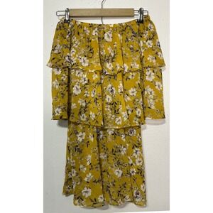 Show Me Your Mumu Triple Decker romper Yellow Size XS Cottagecore Boho Fairycore